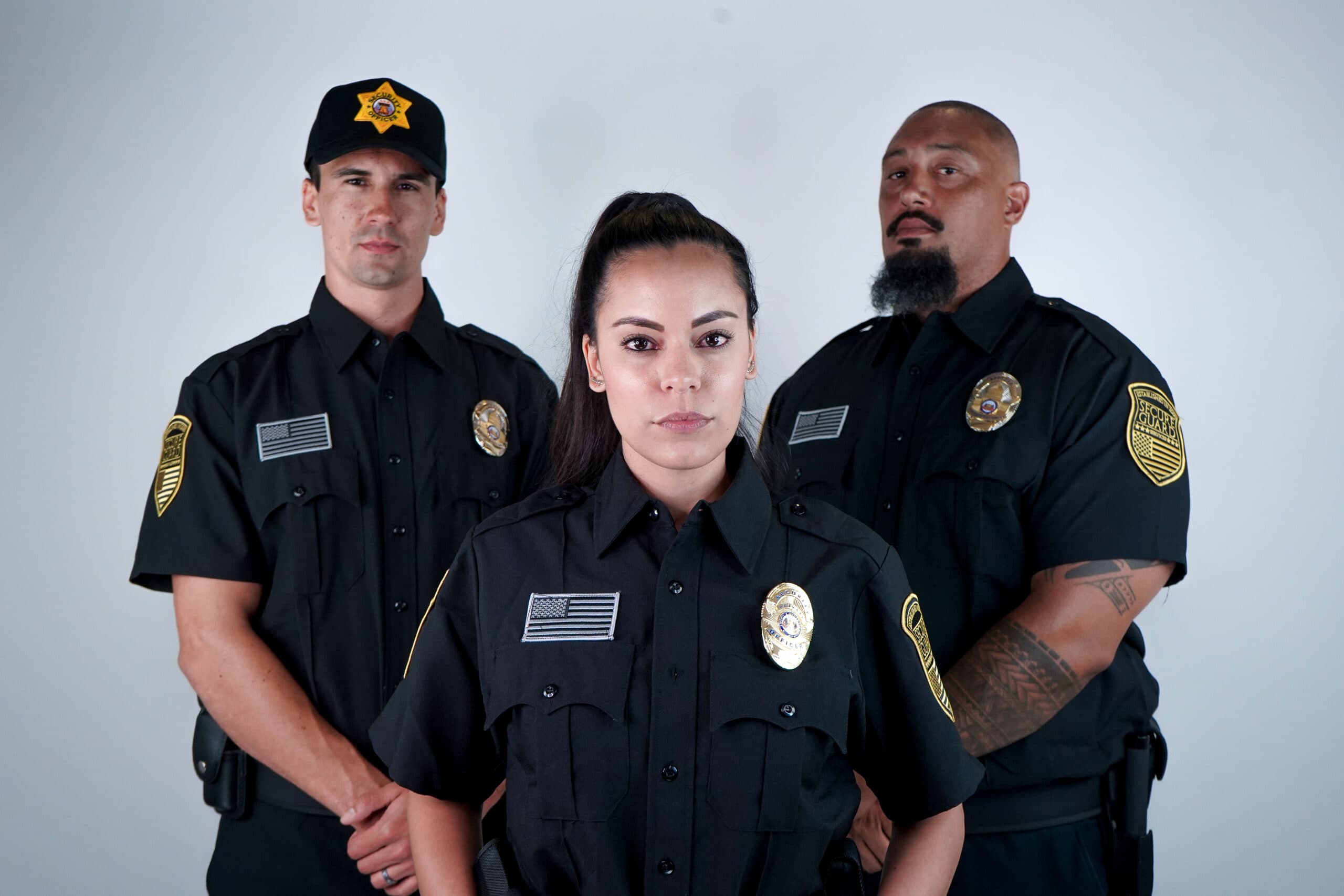 Uniformed security officers